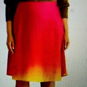 Ralph Lauren Black Label Women’s Ombre Linen Midi Skirt, Size 18W, NEW